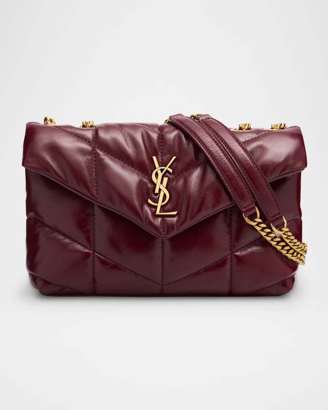 Toy Puffer Shoulder Bag in Quilted Leather